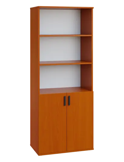 LN 5 - 7DN kancelářská skříň, 2-dveřová/nika, 1822x720x400, třešeň šumavská